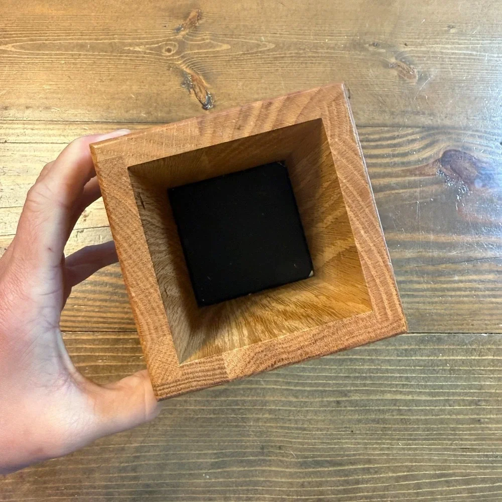 CUTCO Kitchen Tool Utensil Wood Box Block Caddy Container Holder Made In USA